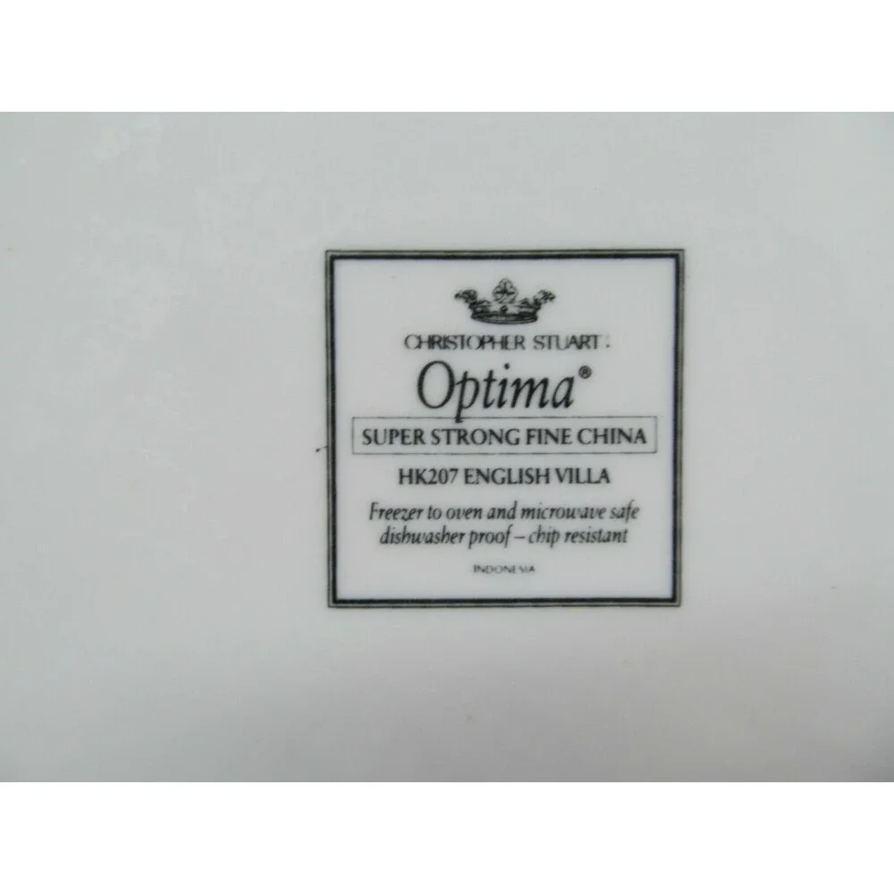 Christopher Stuart Optima English Villa Dinner Plate 10 3/4
